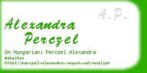 alexandra perczel business card